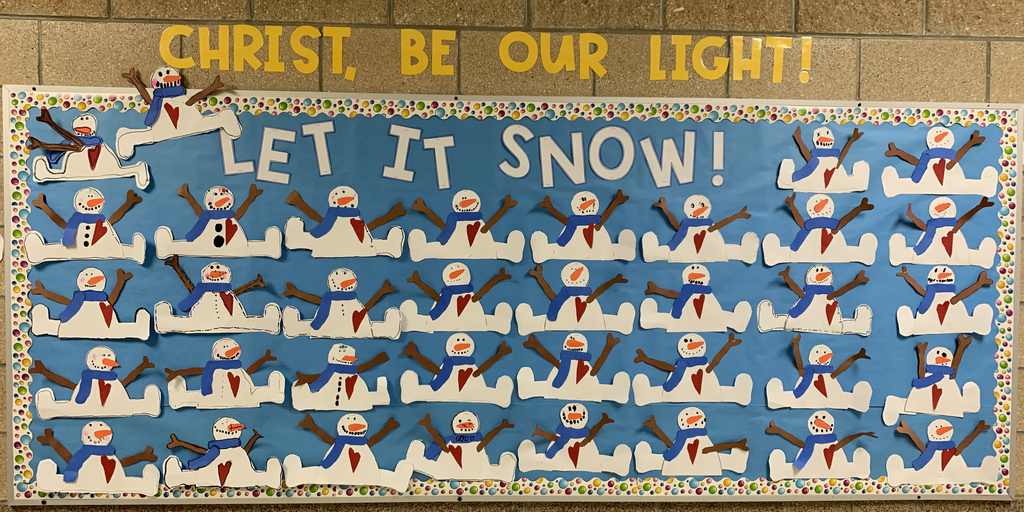 1st grade snow bulletin board 