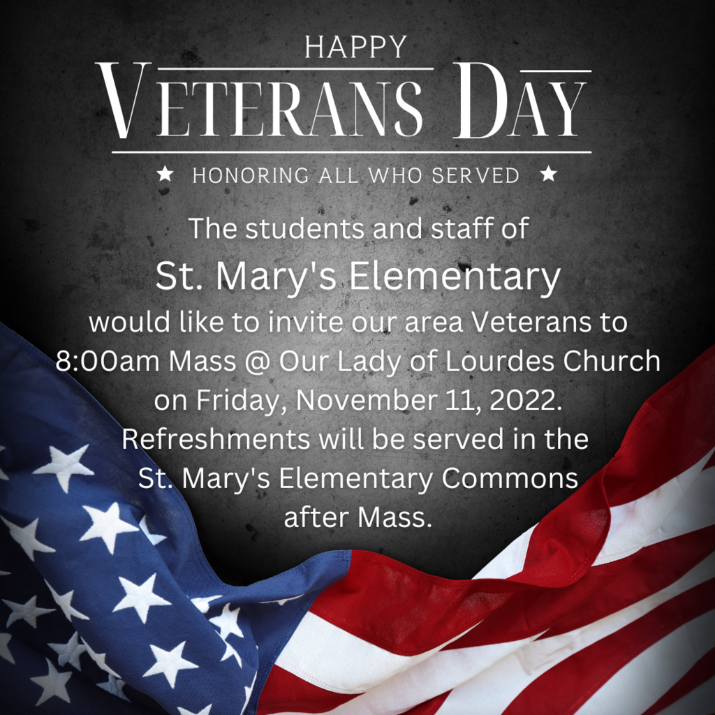 Veterans invited to Mass on Nov 11
